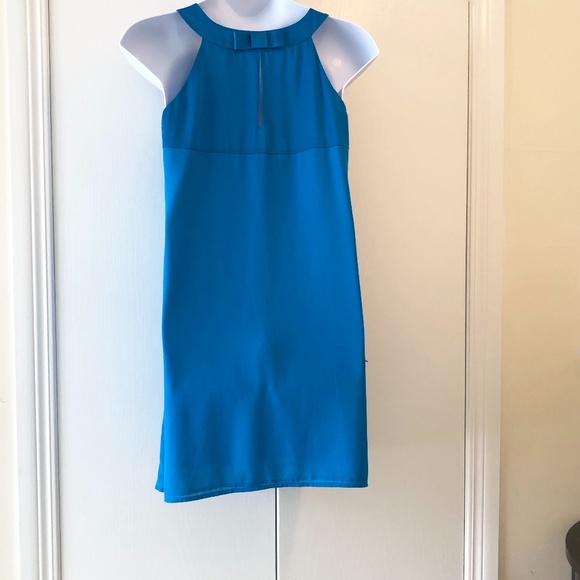 Pretty Peacock Blue Shift Dress Size: 12 H&M - Picture 4 of 10